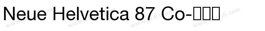 Neue Helvetica 87 Co字体转换